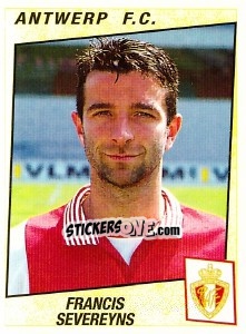 Sticker Francis Severeyns - Football Belgium 1996-1997 n. 63 - Panini