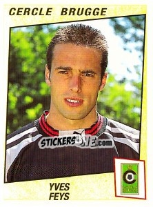 Sticker Yves Feys - Football Belgium 1996-1997 - Panini