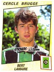 Sticker Bert Lamaire - Football Belgium 1996-1997 - Panini