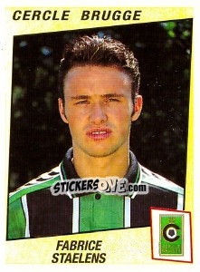 Cromo Fabrice Staelens - Football Belgium 1996-1997 n. 75 - Panini