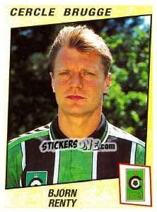 Sticker Bjorn Renty - Football Belgium 1996-1997 - Panini