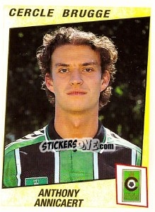 Cromo Anthony Annicaert - Football Belgium 1996-1997 - Panini