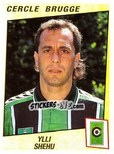 Sticker Ylli Shehu - Football Belgium 1996-1997 - Panini