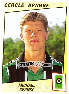 Sticker Michael Gernso - Football Belgium 1996-1997 - Panini