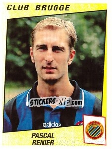 Figurina Pascal Renier - Football Belgium 1996-1997 - Panini