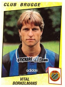 Figurina Vital Borkelmans - Football Belgium 1996-1997 - Panini