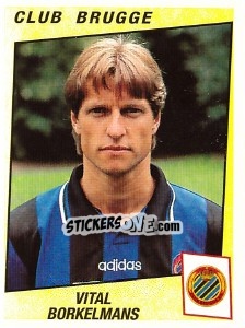 Figurina Vital Borkelmans - Football Belgium 1996-1997 n. 91 - Panini