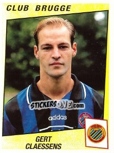 Figurina Gert Claessens - Football Belgium 1996-1997 - Panini