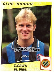 Sticker Tjorven De Brul - Football Belgium 1996-1997 - Panini