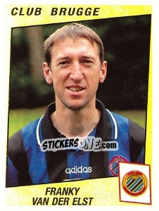 Sticker Franky van der Elst - Football Belgium 1996-1997 - Panini