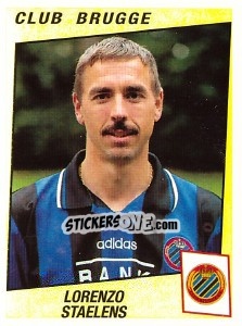 Sticker Lorenzo Staelens - Football Belgium 1996-1997 - Panini