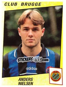 Figurina Anders Nielsen - Football Belgium 1996-1997 - Panini
