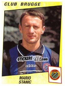 Sticker Mario Stanic - Football Belgium 1996-1997 n. 101 - Panini