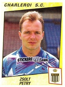 Sticker Zsolt Petry - Football Belgium 1996-1997 - Panini
