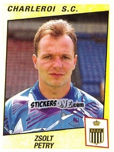 Figurina Zsolt Petry - Football Belgium 1996-1997 - Panini