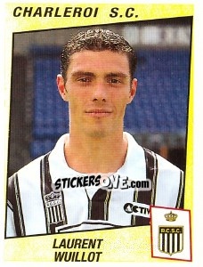 Sticker Laurent Wuillot - Football Belgium 1996-1997 - Panini