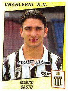 Figurina Marco Casto - Football Belgium 1996-1997 - Panini