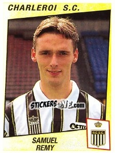 Sticker Samuel Remy - Football Belgium 1996-1997 - Panini