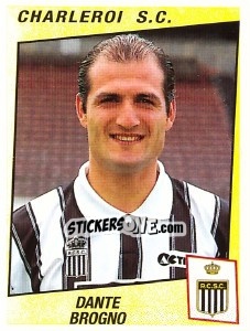 Sticker Dante Brogno - Football Belgium 1996-1997 - Panini