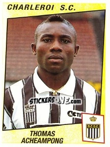 Figurina Thomas Acheampong - Football Belgium 1996-1997 - Panini