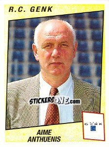Sticker Aime Anthuenis - Football Belgium 1996-1997 - Panini