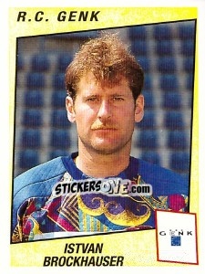 Sticker Istvan Brockhauser - Football Belgium 1996-1997 - Panini