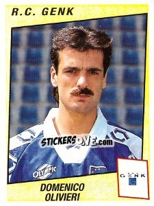 Sticker Domenico Olivieri - Football Belgium 1996-1997 n. 127 - Panini