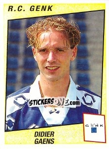 Sticker Didier Gaens - Football Belgium 1996-1997 n. 133 - Panini