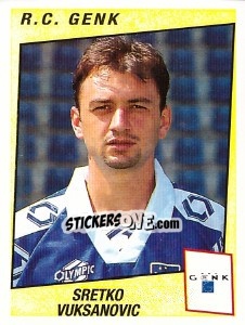 Sticker Sretko Vuksanovic - Football Belgium 1996-1997 - Panini