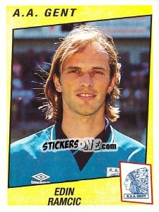 Sticker Edin Ramcic - Football Belgium 1996-1997 - Panini