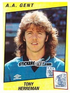 Sticker Tony Herreman - Football Belgium 1996-1997 n. 148 - Panini