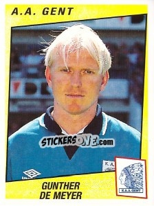 Sticker Gunther De Meyer - Football Belgium 1996-1997 - Panini