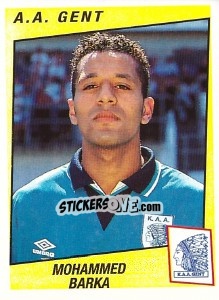 Sticker Mohammed Barka - Football Belgium 1996-1997 n. 153 - Panini