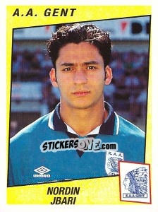 Cromo Nordin Jbari - Football Belgium 1996-1997 n. 158 - Panini