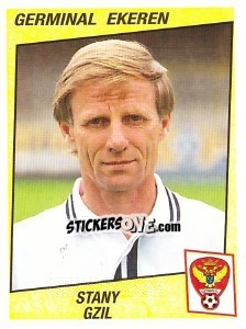Sticker Stany Gzil - Football Belgium 1996-1997 - Panini