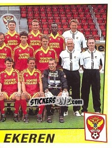 Sticker Elftal / Equipe - Football Belgium 1996-1997 - Panini
