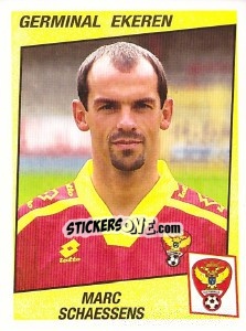 Sticker Marc Schaessens - Football Belgium 1996-1997 n. 164 - Panini