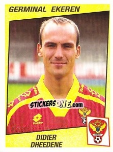 Sticker Didier Dheedene - Football Belgium 1996-1997 n. 168 - Panini