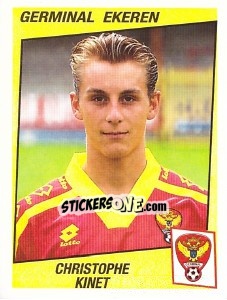 Sticker Christophe Kinet - Football Belgium 1996-1997 - Panini