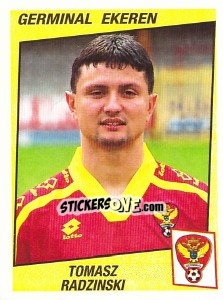 Sticker Tomasz Radzinski - Football Belgium 1996-1997 - Panini