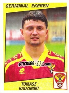 Sticker Tomasz Radzinski - Football Belgium 1996-1997 n. 176 - Panini