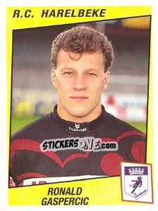 Sticker Roland Gaspercic - Football Belgium 1996-1997 - Panini
