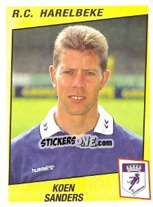 Figurina Koen Sanders - Football Belgium 1996-1997 - Panini