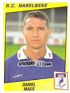 Sticker Daniel Maes - Football Belgium 1996-1997 - Panini