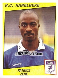 Sticker Patrice Zere - Football Belgium 1996-1997 - Panini