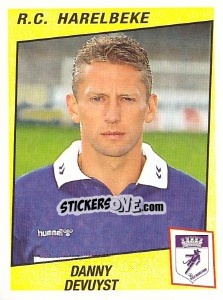 Figurina Danny Devuyst - Football Belgium 1996-1997 - Panini