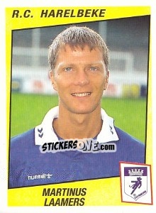 Sticker Martinus Laamers - Football Belgium 1996-1997 - Panini