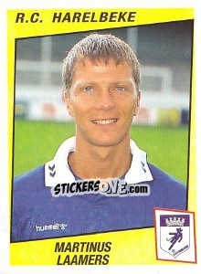 Figurina Martinus Laamers - Football Belgium 1996-1997 - Panini