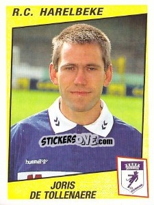 Sticker Joris De Tollenaere - Football Belgium 1996-1997 - Panini