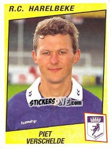 Cromo Piet Verschelde - Football Belgium 1996-1997 n. 196 - Panini